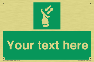 Custom sign safe condition Search and rescue transponder